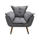 Poltrona Anne Decorativa Com Pés De Madeira | Kf Móveis - Sue